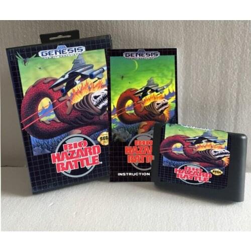 Bio Hazard Battle With Box And Manual 16bit MD Game Card For Sega Mega Drive For Genesis