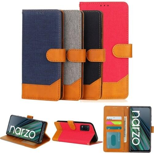 Wallet Case for Realme Narzo 30 30A 20A 10A 10 20 Pro Cover Flip Leather Protective Etui Book For Realme Narzo 30 5G Phone Case