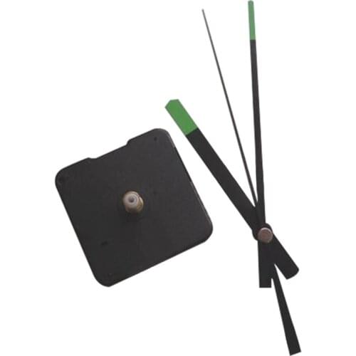 Fedex 100 sets Silent clock movement Accessories DIY watch parts scanning fluorescence clock needle movement+10pcs hook for gift