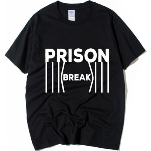 Prison Break Bar Cotton Boy Man Short Sleeve T Shirt Couple Clothes Summer ZIIART