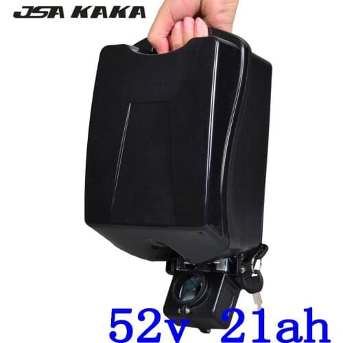 52V Lithium Battery 52V 20AH 21AH Ebike Battery 1000W 2000W 52V 20AH Electric Bike Battery use samsung cell with 2A charger