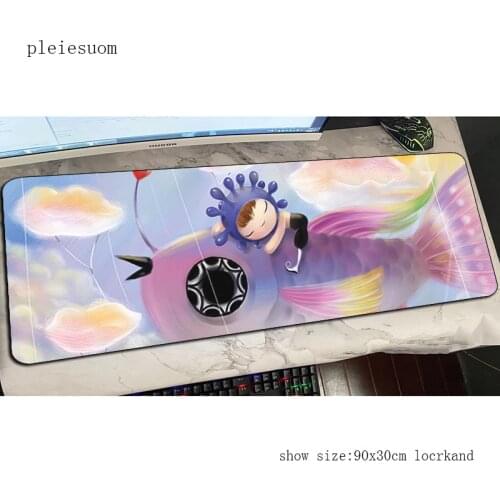 Cute mats Kawaii 900x300x2mm gaming mouse pad big keyboard mousepad Natural Rubber notebook gamer accessories padmouse mat