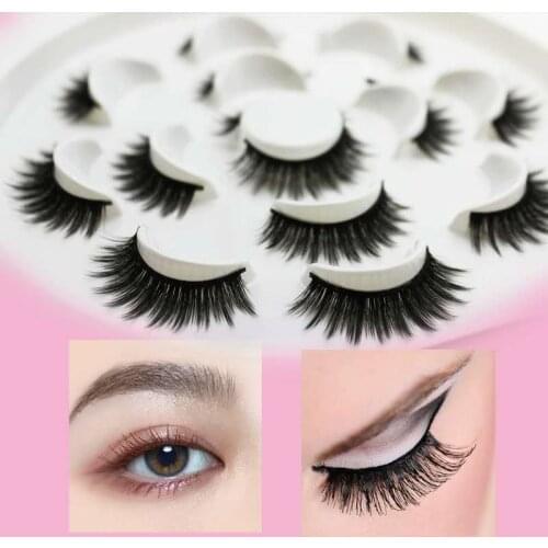 3D Mink Hair False Eyelashes 15 - 25mm Lashes Thick Long Wispy Fluffy Handmade Cruelty-free Mink Eyelash Makeup Tools Hand Made