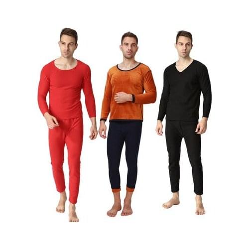 New Arrival Autumn and Winter style plus size 7XL 8XL 9XL Soft Warm Long Johns sets Menthermal underwear suits