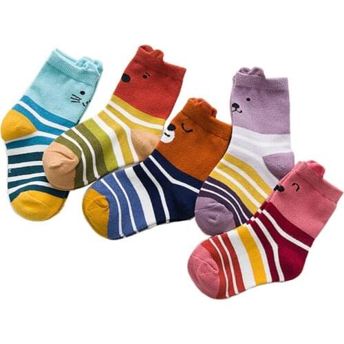 2018 Autumn Winter New Kids Socks Cotton Stereo Cartoon animal style Children Socks 1-12 Year Boys Girls Socks