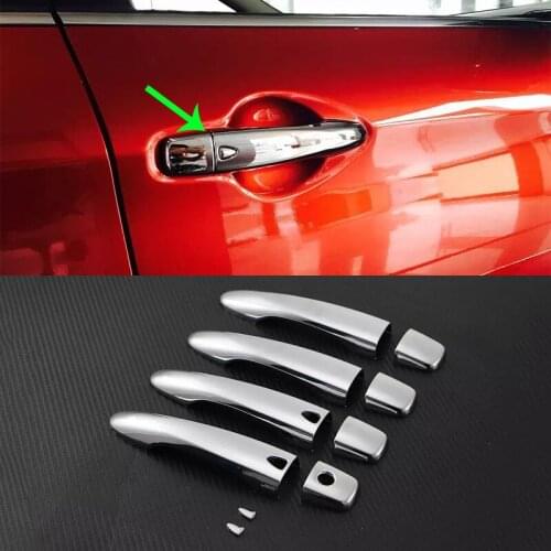 OUBOLUN car accessories Car body kits ABS chrome door handle cover For Nissan Qashqai 2016