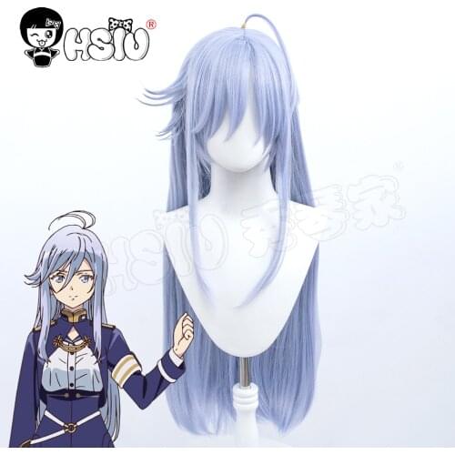 Vladilena Milize cosplay wig Anime 86-EightySix Cosplay HSIU Ice blue purple long hair+Free brand wig Cap
