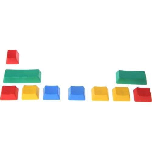 PBT 10 Keys Keycap RGBY Mechanical Keyboard Add-on Kit OEM Cherry height