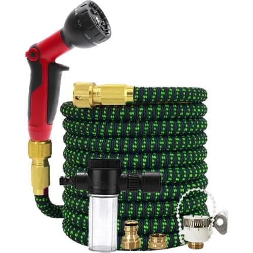 Drip Watering Car Wash Gun Set Watering Hose For Garden And Vegetable Patch Extendable Hose Gardening Tool High Pressure Hose