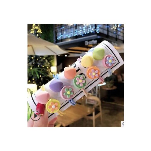 120pcs/lot DIY Multi Simple Candy Colore Sunflower Rubber Bands Scrub Square Hair Bands Hair Styling Tools Accessory HA939