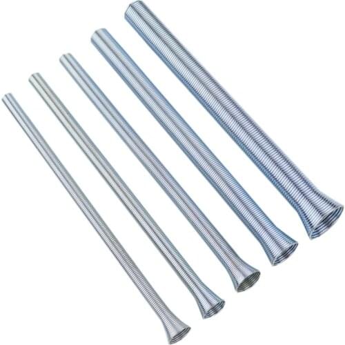 SHGO HOT-5pcs Spring Tube Bender 210mm Tension Spring Pipe Bender 1/4inch-5/8inch Spring Steel For Copper Aluminium Tube Bending
