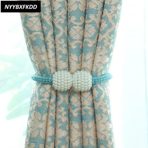 Modern Blue Color Dyeing Jacquard Curtains Blackout Curtains Living Room Bedroom Decoration Curtains Tulle White