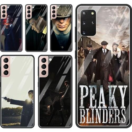 Peaky Blinders Glass Case For Samsung Galaxy S21 S20 Ultra S10 Plus Lite S20FE S10e S9 S8 Shell Silicon Capa Bumper