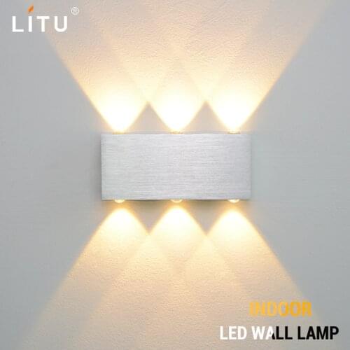 Led indoor wall lamps 6W modern wall sconce stair wall light fixture living room bedroom bedside wall lamp for home wall deco