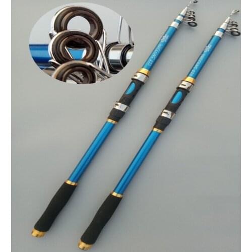 2.1m 2.4m 2.7m 3.0m 3.6m Fishing Rod feeder Hard FRP Portable Telescopic Fishing Rod High Performance Sea Fishing Rod