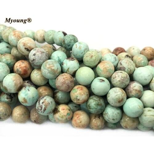 2Strands Natural Peru Turquoises Ore Stone Beads Gems Stone Loose Beads For Jewelry Making Design DIYMY210423