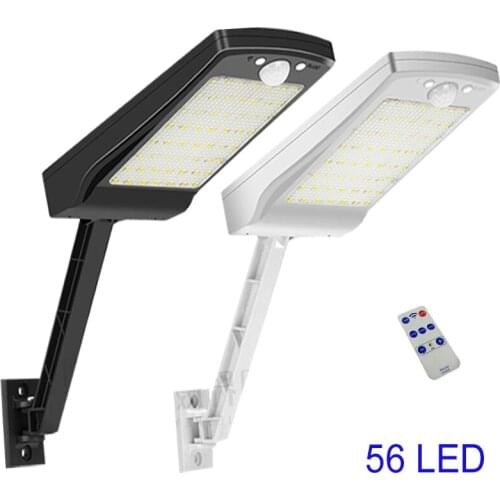 56 led 800lm solar light split mount pIR motion 3 senser LED Solar Lamp Motion Se IPstreet wall lamp for deck garage