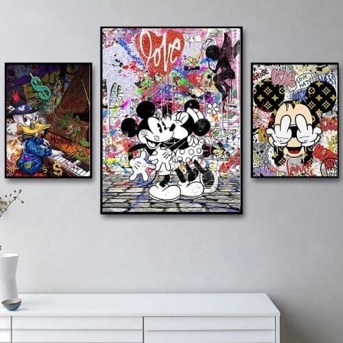 DIY 5D Diamond Painting Cartoon Disney Luxury Mickey Mouse Donald Duck Cross Stitch Embroidery Diamond Mosaic Home Decor Gift