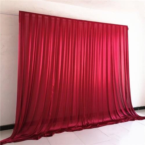 Party Backdrop Wedding Decoration Drape Big Events Background Cloth Ice Silk Shiny Wedding Backdrops Panels Hanging Curtains