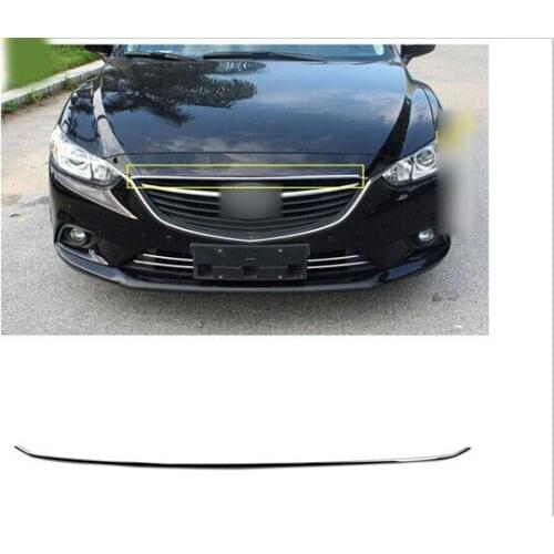 For Mazda 6 Atenza 2013-2015 ABS Chrome Front Hood Decorative Cover Trim Exterior Chromium Styling Parts 1pcs