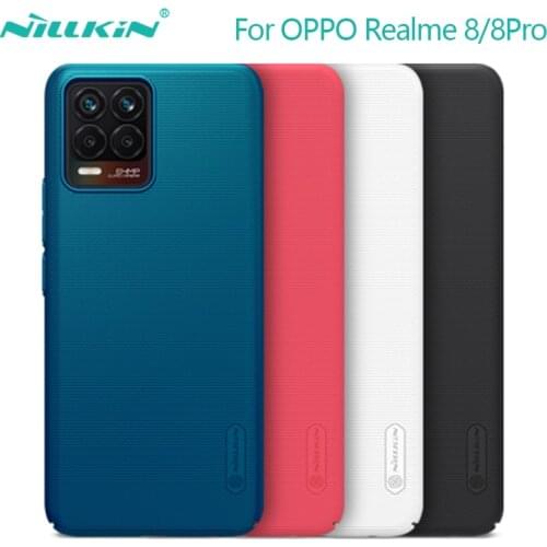 For Realme 8 Pro Case NILLKIN Super Frosted Shield Matte PC Back Cover for OPPO Realme 8 Casing