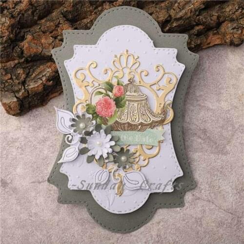 L-Sunday Crafts Die Cuts Frame Metal Cutting Dies Stencils Scrapbooking Embossing Paper Card Making Crafts scrapbooking tools