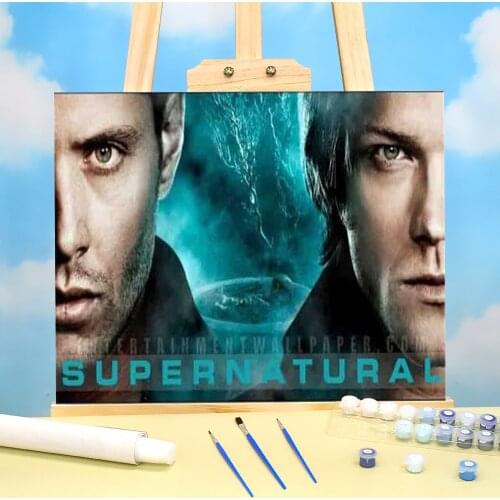 Supernatural Painting By Numbers Complete Kit Oil Paints 50*70 Paiting By Numbers Wall Paintings For Kids For Wholesale
