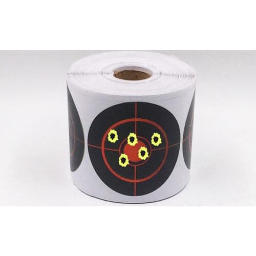 100PCS Roll Splatter Target Shooting Stickers Archery Accessories Diameter 7.5cm For Outdoor Indoor Shooting Practice