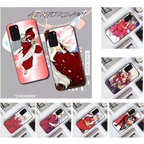 PENGHUWAN anime Inuyasha Black Soft Shell Phone Case Capa for Samsung S20 plus Ultra S6 S7 edge S8 S9 plus S10 5G