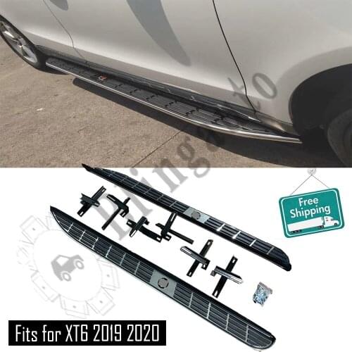 Fits for C.adillac XT-6 XT6 2019 2020 2Pcs left right running board side steps nerf bar car pedal side stairs