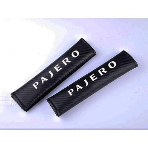 PU Leather Car Seat belt Pads for Mitsubishi Pajero