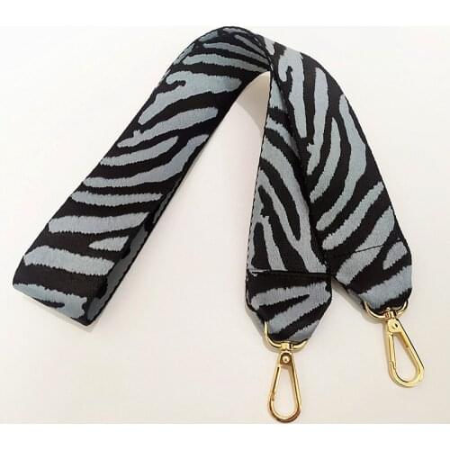 New Color Zebra Pattern Shoulder Straps Bag Replacement Wide Shoulder Strap One Shoulder Messenger Non-adjustable Tote Bag Strap