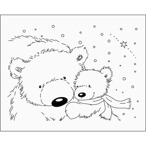 Rubber Silicone Clear Stamps for Scrapbooking Tampons Transparents Seal Background Stamp Card Making Diy Cartoon beer