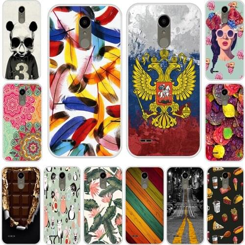 Silicone Case For LG K10 2017 Soft TPU Art Landscapes Cover For LG K 10 2017 Phone Case