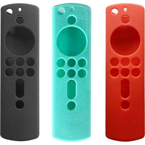 Silicone Sleeve Shockproof Anti-Slip Protective Cover Case Replacement for 5.9inch Ama-zon Fire TV Media Player Remote Control