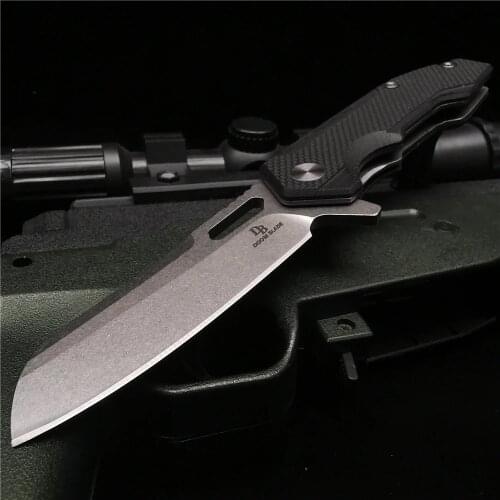 7.99 Inch Folding Knife, D2 Stainless Steel Blade, G10 Handle, Pocket Knife, Compact and Sharp, Outdoor Camping Garden Tool