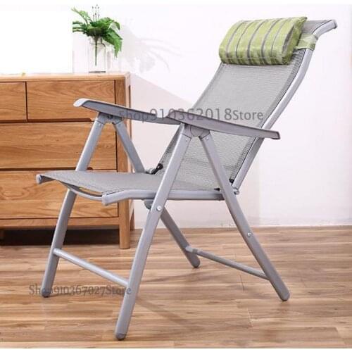 Pregnant woman recliner folding lunch break artifact siesta bed elderly portable backrest adjustment home chair office chair