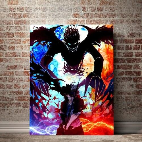Modern Canvas Pictures Black Clover Home Decor Anime Painting Wall Art HD Printed Poster Modular Boy Room Living Room Fom Framed