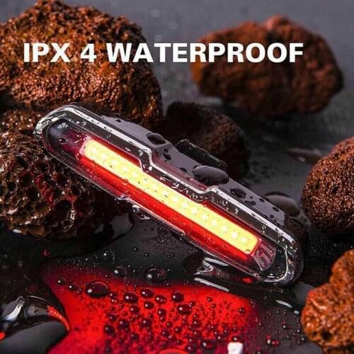 Bicycle Light LED USB Rechargeable Night Bike Tail Light MTB Bike Warning Tail Light Accessories Red And Blue Transformation