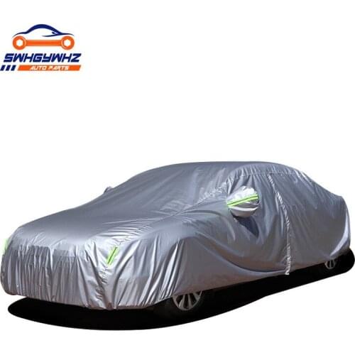 Universal Full Car Cover Indoor Outdoor Auto Car Covers Snow Ice Waterproof Dust Sun UV Shade Cover car reflector