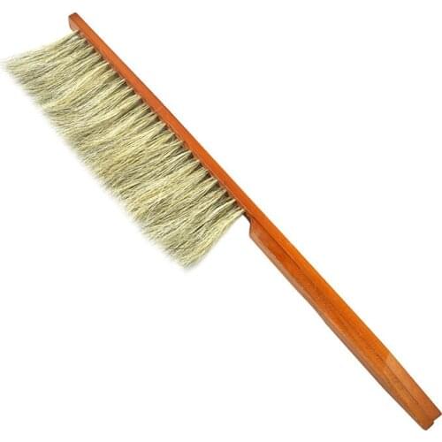 1 Pcs Beekeeping Tools Wood Honey Wasp Brush Wasp Bee Sweep Two Rows Of Horse Tail Hair New Bee Brush Beekeeping Equipment