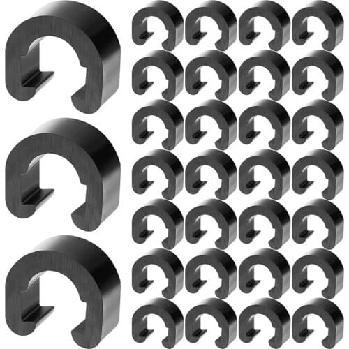100 Pcs Bicycle C-Clips Clamps Guide Clamps Brake Derailleur Shift Cables C-Clips Clamps for MTB Bike Road Bicycle