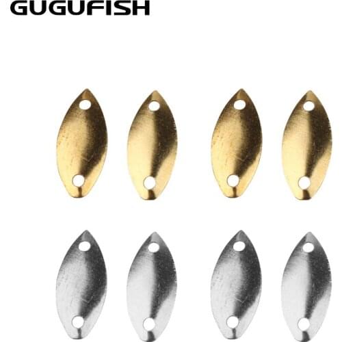 GUGUFISH 200PCS Noise Sequins Spinner Baits Metal Fishing Lure Spoons Paillette Artificial Spoon Lures Bass Lures Metal Sequin