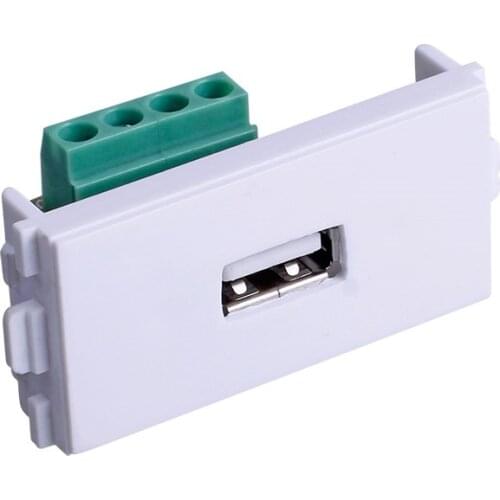 24*48mm USB Welding-free Module USB Socket USB Wall Plug Module 86*86mm USB Module Panel