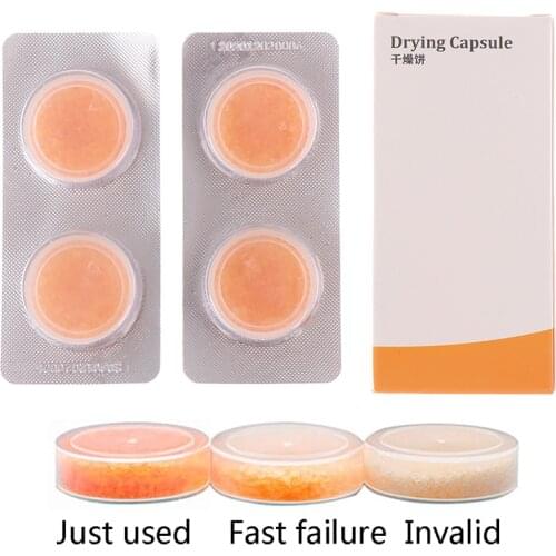 4Pcs/box Hearing Aid Aids Drying Capsule Desiccant Dehumidifier Drying Pallet for BTE IEC CIC Cochlear Implants IEM Earphones