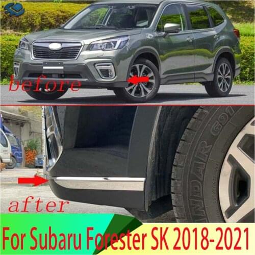 For Subaru Forester SK 2018 2019 Decorate Accessories Stainless Steel front Bumper Protector Trim