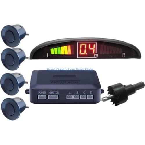 Car Automatic LED Parking Sensor with 4 Sensors Reverse Backup Parking Radar Monitor Detector System Display