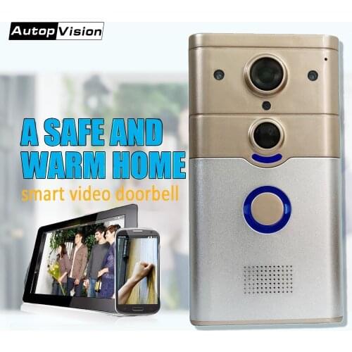 ZJ008 Wireless Doorbell Ring Chime Door Bell Video Camera WiFi IP 720P PIR Night Vision Two Way Audio suppoer Android IOS phone