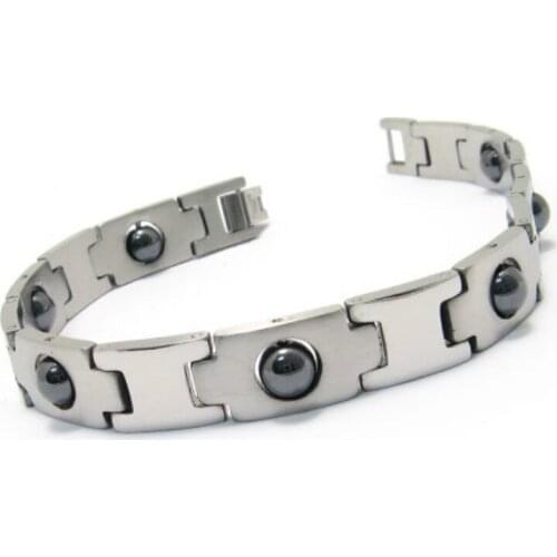 21cm Personality Popular Stainless Steel Imitation Magnet Bracelet Charm Unisex Handsome Bracelet Accessories 077967
