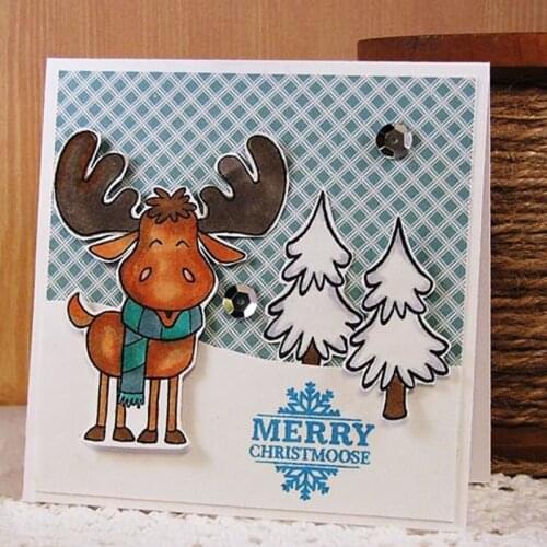 It Moose Be & Christmas Clear Stamps for DIY Scrapbooking Craft Making Decoration Transparent Stempels New Silicone Seal
